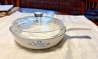 Vintage Corning Ware Blue Cornflower P-83-B 6.5" Skillet w/ PYREX Glass Lid USA