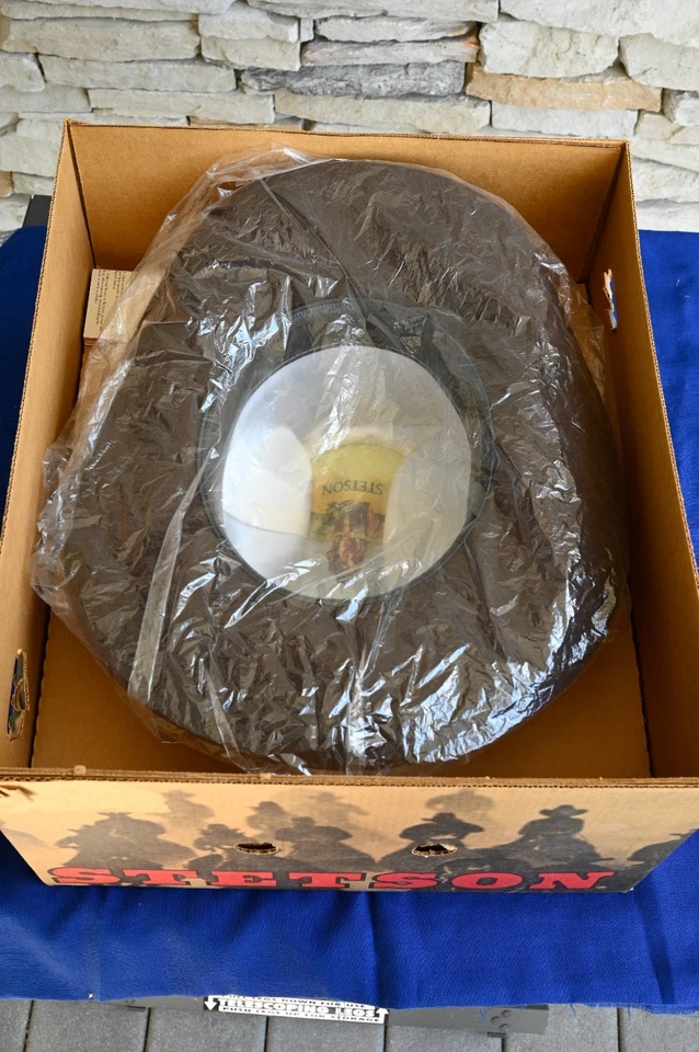 Sombrero Vaquero Vaquero Stetson Cuarto Caballo Talla 7 5/8 Marrón 4X Castor Excelente Foto 2 de 4