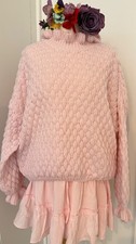 Strick Pullover Aileen  wolle Rosa One Size  ...