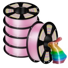 5kg Geeetech 3D Drucker Filament Silk PLA Silk Regenbogen Farbe 1.75mm 1kg/rolle
