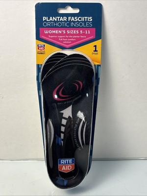 Airplus Plantar Fascia Orthotic Insole Women's Shoe Size 5-11 NIP