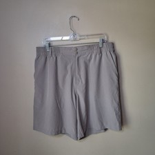 BURLEBO Men s Everyday Performance Khaki Shorts; Size XL