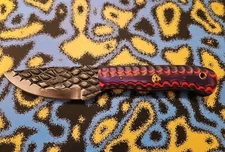 Carbon Steel Hunting Knife Camping Survival Textured Blade With Sheath 