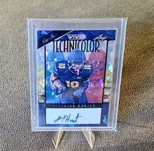 2024 Leaf Vivid Now In Technicolor Jeremiah Hunter T-JH1 Purple Auto #d 4/7 