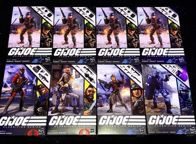 Hasbro G.I. Joe Classified Lot 8 Figures Grunt, Hawk, viper, Ripper, Shockwave