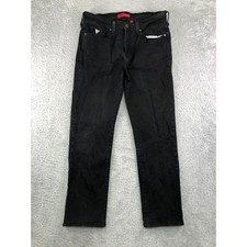 GUESS Jeans Men 32x30 Tag 34x30 Black Lincoln Slim Straight Stretch Denim