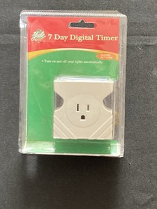Yule Rite 15 Amp 7-Day Indoor Plug-In Digital Polarized Timer 942460-MMVI NIB