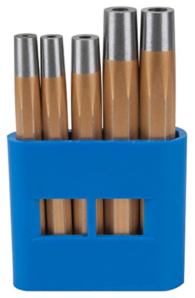 KS Tools 129.2420 Serie Punzoni per Rivetti 5 pz | Acciaio Speciale DIN 7200