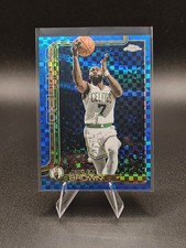 2025-26 Jaylen Brown Topps Chrome Blue X-Fractor Refractor #51 Xfractor Celtics