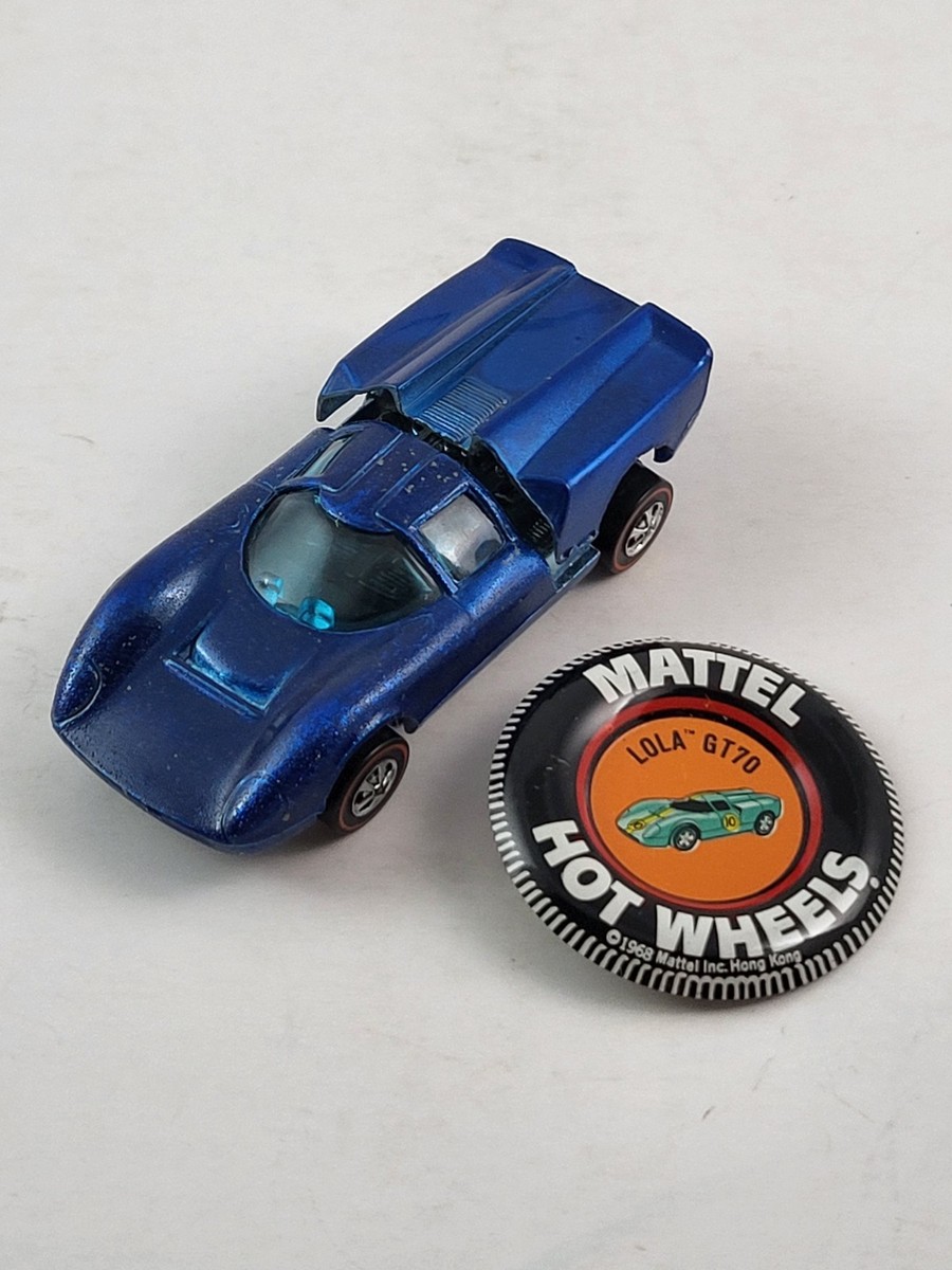 HotWheels LOLA GT70 1968 MATTEL ホットウィール Very Clean 1968 Vintage Hot Wheels Redline Lola GT-70 Enamel