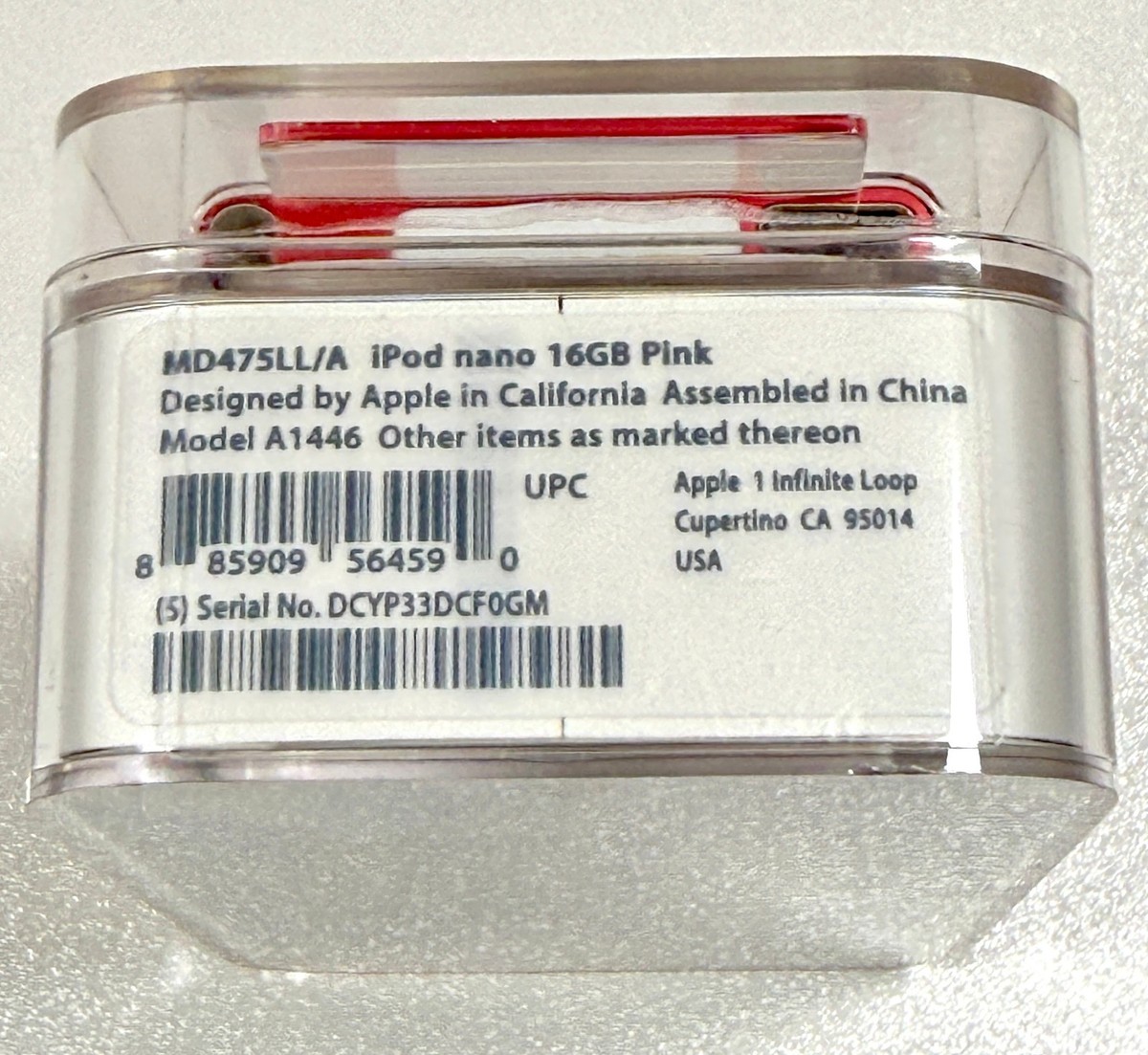 Apple iPod nano 7th Generation 16GB Pink MD475LL/A A1446 NEW