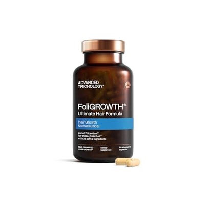 FoliGROWTH Hair Growth Supplement Women Men Thicker Fuller