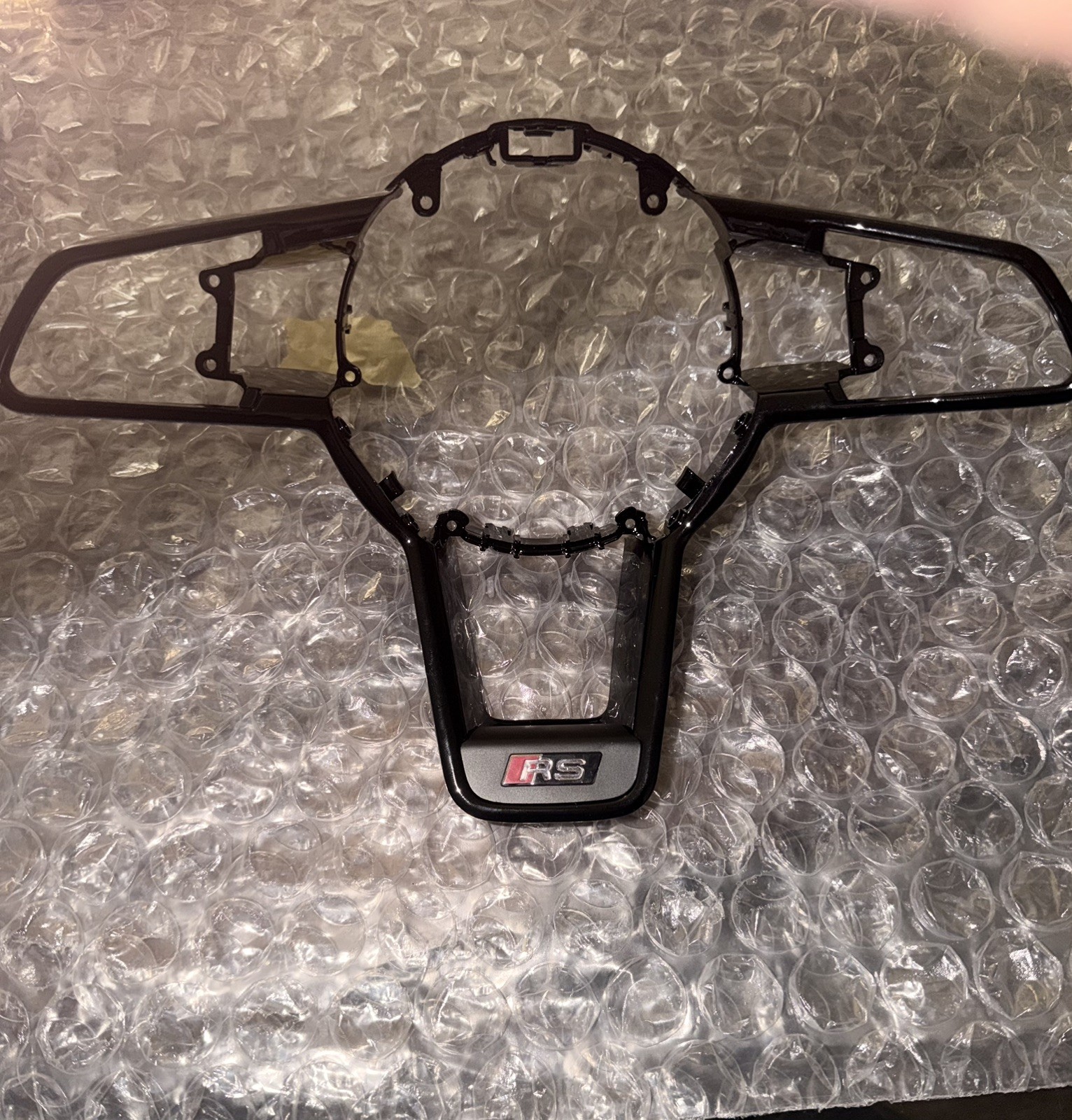 For 2016+  Audi R8 TT TTR TTRS Replace black Steering Wheel Cover Trim