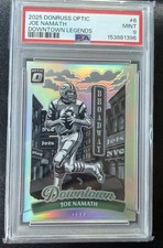 Panini Donruss Optic 2025 Downtown Legends Joe Namath Jets #6 PSA 9