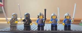 LEGO Ninja # 6093 - Flying Ninja Fortress - 100% complete - mint condition