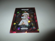 Lance Berkman 2024 Panini Prizm Red Cracked Ice #258