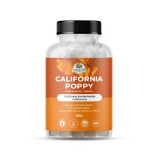 California Poppy 50mg 100X Extract Tablets 5,000 mg, 30ct