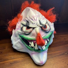 Vintage Paper Magic Group Wicked Evil Clown Halloween Adult Mask Scary 2002