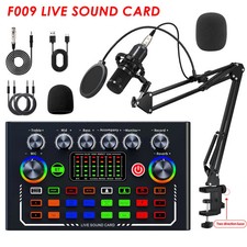 Live Sound Card Podcast Equipment for Audio Recording Youtube Live Streaming