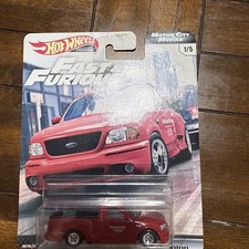 Hot Wheels Premium Motor City Muscle Fast & Furious Ford F-150 SVT Lightning Red