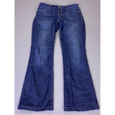 Kut from the Kloth Farrah Baby Bootcut Jeans Size 8 Dark Wash Blue Stretch Denim