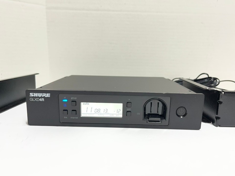 Shure Zender Rack Shure GLXD4R Wireless Rack Mount Microphone Receiver 2400-2483.5 MHz ...