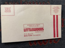 Littlewoods Catalogue Postcard Free Ticket Yes No Sticker Intact & Letter