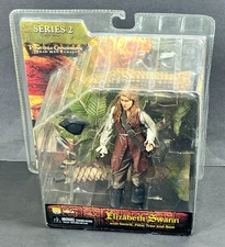 NECA Pirates of the Caribbean Elizabeth Swann 7" Action Figure Statue w/ Scenery