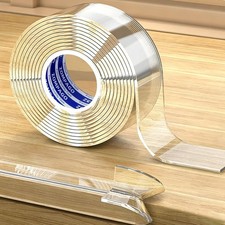 Clear Soft Corner Protectors for Furniture Strip,1.2in W x 13FT L ,Sharp Ed...