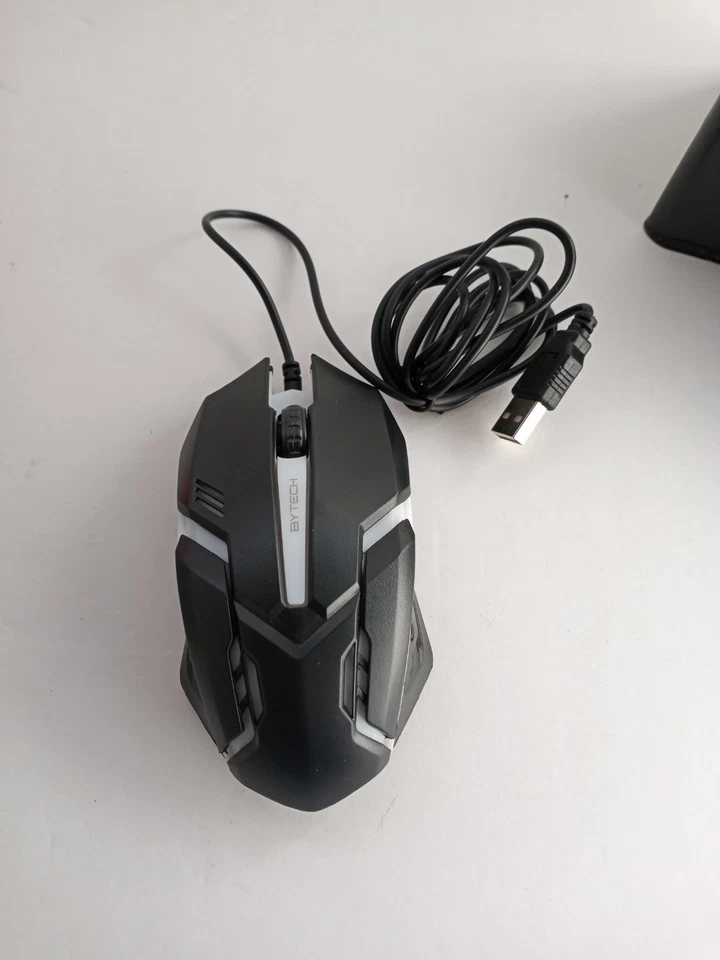 Bytech Gaming Mouse Multicolor Backlight Wired LED USB 3 Button New Open Box - Image 3 of 4