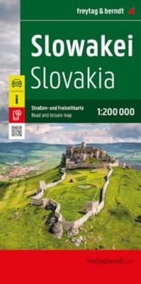 Slovakia, Road and Leisure Map 1:200,000 by Freytag-Berndt (Sheet map, folded)