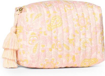 X Sofia Grainge Women'S Quilted Makeup Toiletry Bag