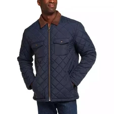 NEW Original Weatherproof Vintage Men's XXL Quilted Jacket Blue Plaid Lining