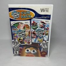 Hasbro Family Game Night Fun Pack (Nintendo Wii, 2011) No Manual Tested