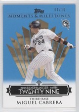 2008 Topps Moments & Milestones Blue 1/10 Miguel Cabrera #138 7ov