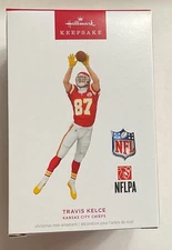 2024 Hallmark Travis Kelce Kansas City Chiefs Keepsake Christmas Ornament NEW