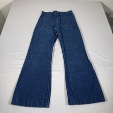 Military Pants Mens 32x32 Blue Bell Bottoms Navdungaree Denim Jean US Navy FR