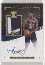 2020-21 Impeccable Elegance Rookie Jersey Holo Gold /10 Udoka Azubuike Auto 07rd