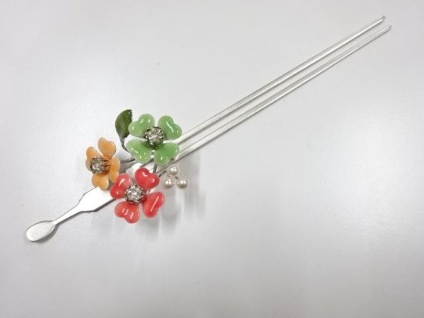 Sou Cloisonné Hairpin Antique Enamel Jewelry Elegant Tradition