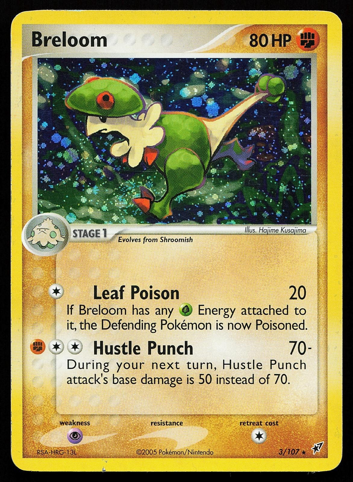 Breloom 3/107 Holo Rare Deoxys Pokemon Card