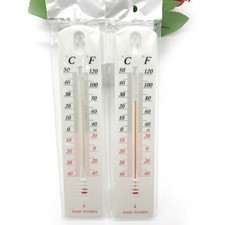 White Plastic Wall Thermometer for Warehouse Greenhouse and Conservatory