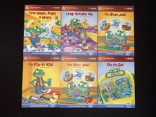 LeapFrog Tag Leap Reader Interactive 6 Paperback Books ONLY Early Reading Vowels