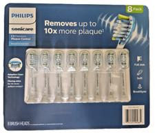 Philips Sonicare Replacement Electric Toothbrush Heads 8-Pack Plaque Soft White