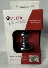 Delta Coordinates Innovations Collection Chrome Robe Hook Towel Hook 73035 NIB
