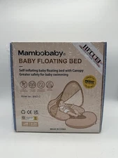 Mambobaby Self-Inflating Baby Pool Float with Canopy, Folding Hammock - Sealed