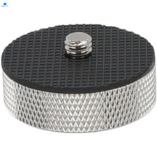 CAMVATE 3/8"-16 Female to 1/4"-20 Male Adapter for Tripod and Black, Silver