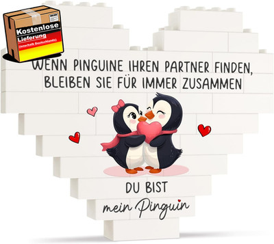 Herzförmiges Liebesgeschenk für Paare zum Valentinstag Jahrestag Hochzeit