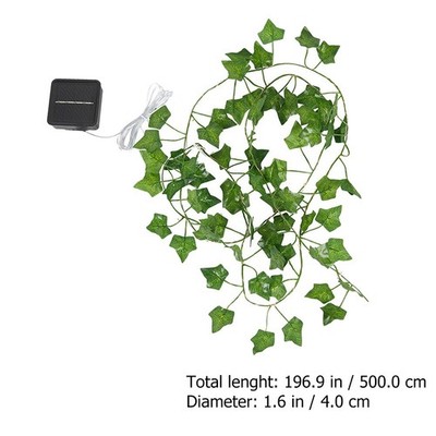 Leaf Rattan Solar String Lights Fairy Garden Lichter für Home Rasenflächen