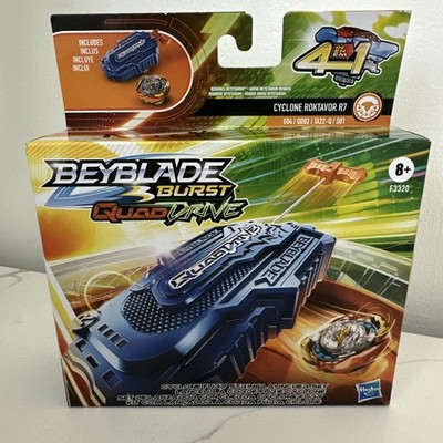 New Hasbro Beyblade Burst Quad Drive CYCLONE ROKTAVOR R7 Set