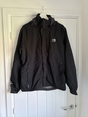 Karrimor WeatherTite Herren Jacke Small schwarz wasserdicht Kapuze Wandermantel S